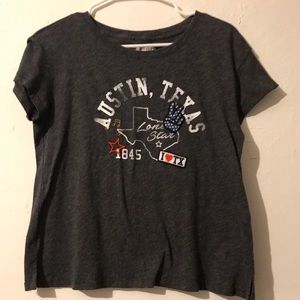 Austin Texas Gray T-shirt